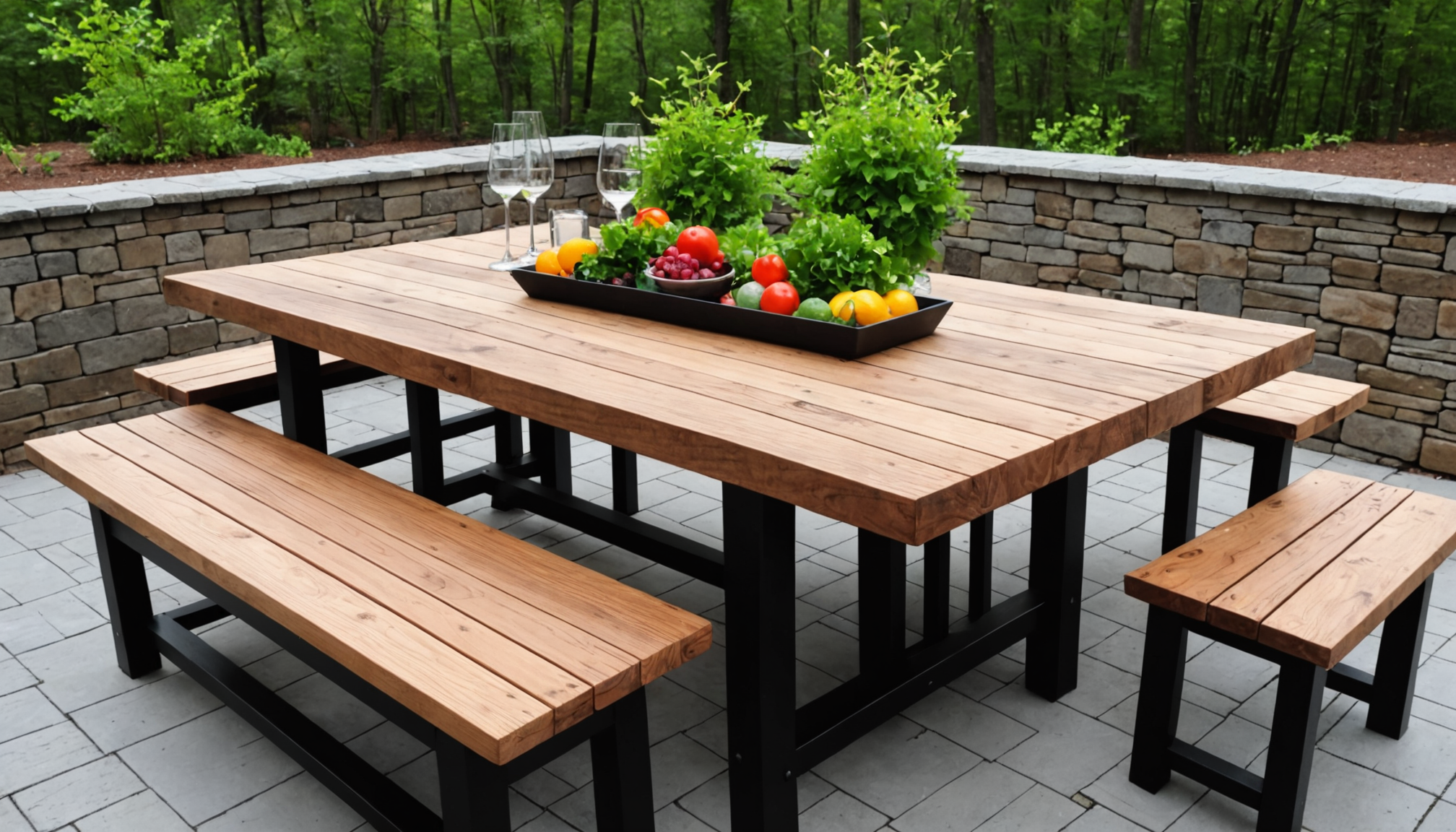 découvrez s'il est possible d'installer une table en bois à l'extérieur, les précautions à prendre et les conseils pour assurer sa durabilité face aux intempéries.